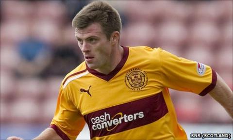 Motherwell midfielder Steve Jennings