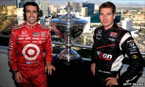 Dario Franchitti (left) and Will Power