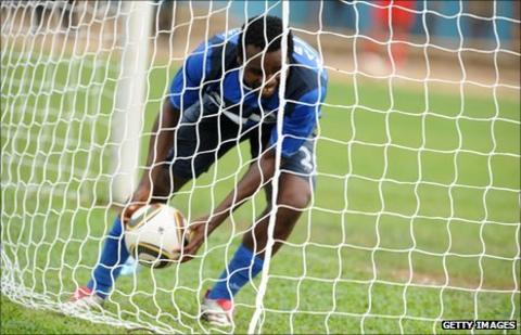 Enyimba striker Victor Barnabas
