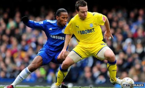 Gavin Rae in action for Cardiff against Chelsea