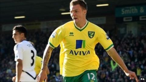 Norwich winger Anthony Pilkington
