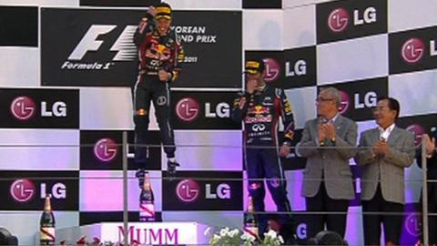 Red Bull's Sebastian Vettel & Mark Webber