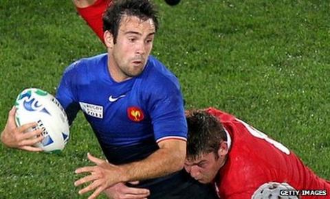 France fly-half Morgan Parra in action against Wales