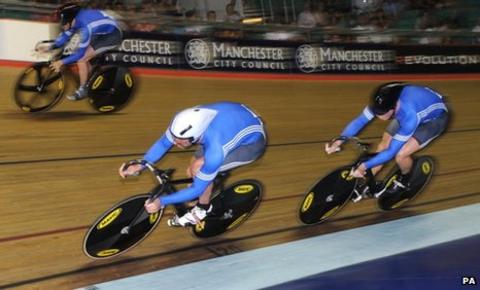 Jason Kenny, Jason Queally and Sir Chris Hoy