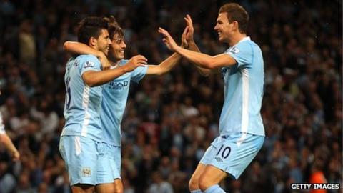 Aguero, Silva and Dzeko