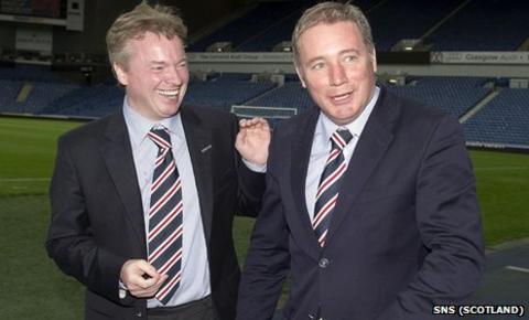 Rangers owner Craig Whyte (left) with manager Ally McCoist