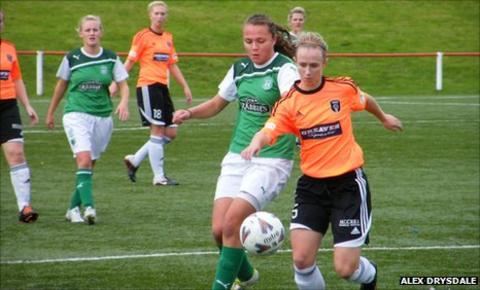 Hibernian play Glasgow City in the Scottish Women's Premier League
