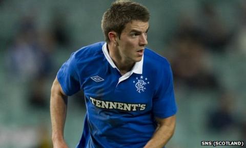 Andrew Little in action for Rangers