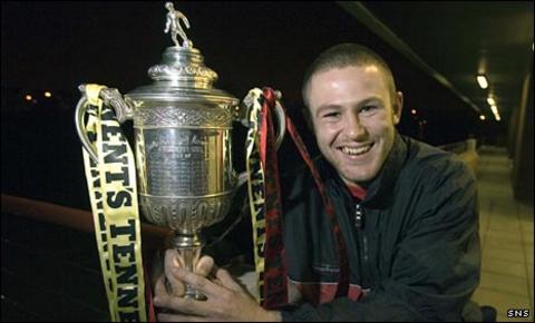Keith McLeod with the Scottish Cup