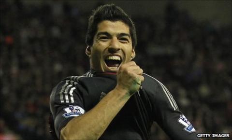 Liverpool striker Luis Suarez