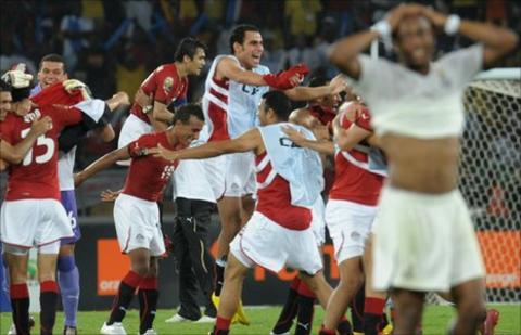 Ghana player dejected