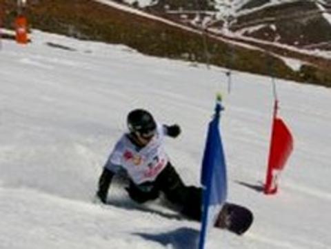 Snowboarder Tom Farrow