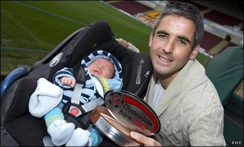 Keith Lasley and son Alfie