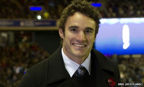 Former Scotland rugby winger Thom Evans