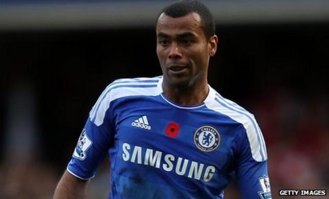 Ashley Cole in action for Chelsea against Arsenal