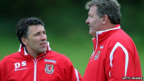Dean Saunders and John Toshack