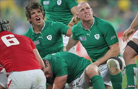 Ireland forward Donncha O'Callaghan and Paul O'Connell