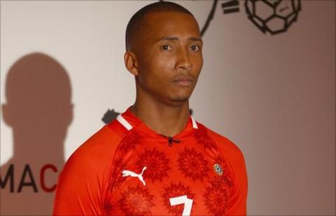 Namibia midfielder Bradley Wermann