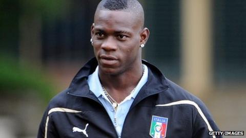 Manchester City and Italy striker Mario Balotelli