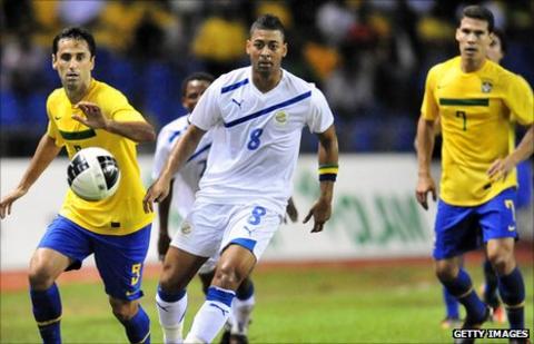 Gabon versus Brazil friendly