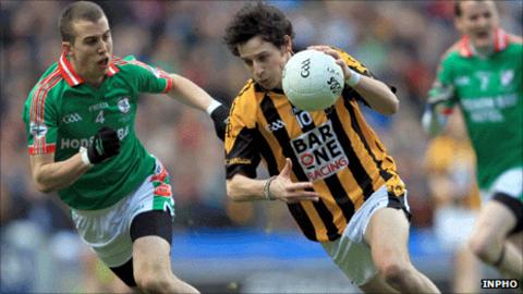Jamie Clarke glides past St Brigid's opponent Darragh Sheehy in the All-Ireland final