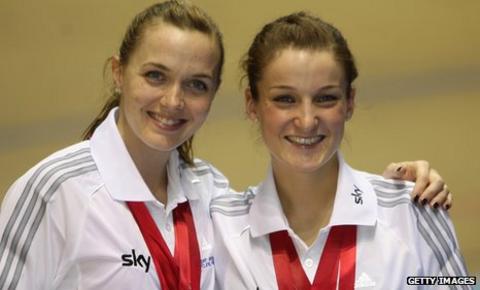 Lizzie Armitstead, right, won the British National Championships road race title in Northumberland in June