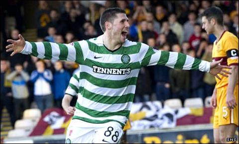 Gary Hooper celebrates