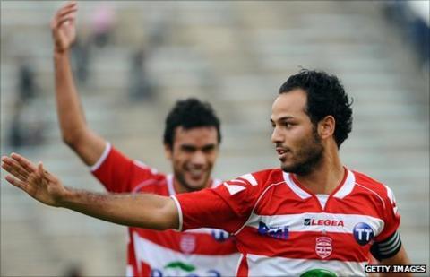 Club Africain and Tunisia's Zouhaier Dhaouadi