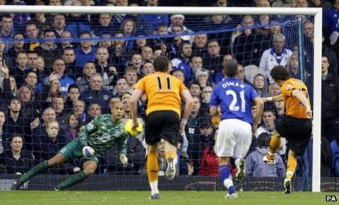 Stephen Hunt scores the opening goal from the spot