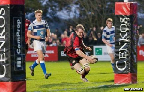 Jim Brownrigg scores versus Tynedale