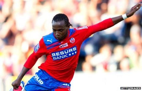 Helsingborg's South African midfielder May Mahlangu