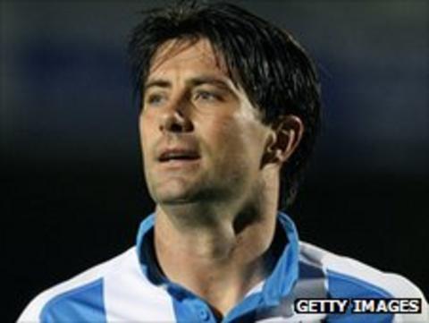 Huddersfield striker Alan Lee