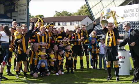 Auchinleck with the Junior Cup
