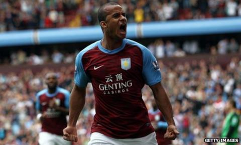 Aston Villa's Gabby Agbonlahor