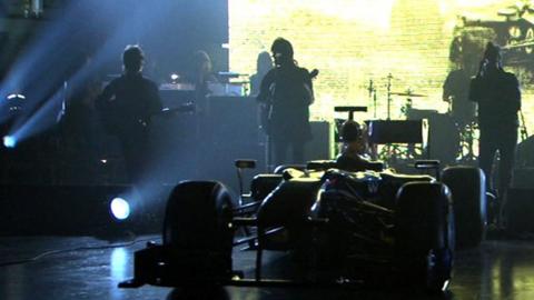 Kasabian provide the music for the BBC's 2011 F1 season closer