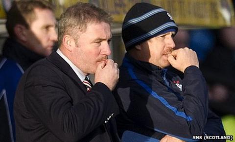 Rangers manager Ally McCoist and assistant Kenny McDowall