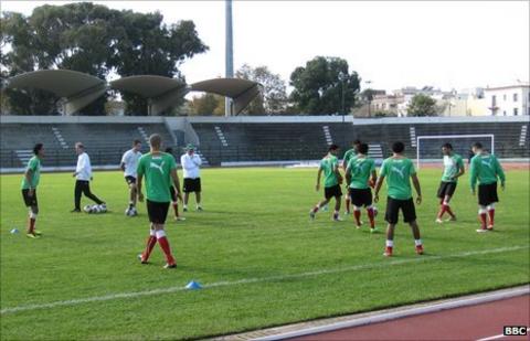 Morocco's Olympic squad in training