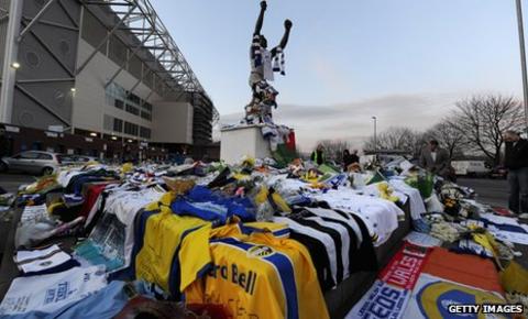 Supporters around the country have been paying tributes to Gary Speed, similar to this one at Elland Road - the player's first club