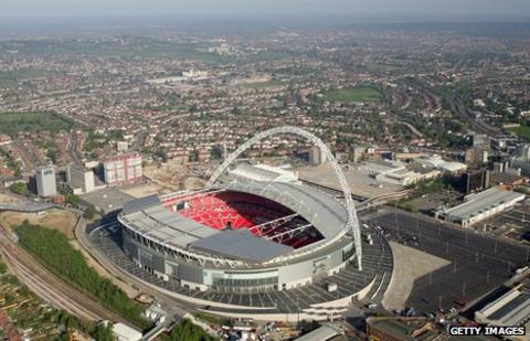 London's Wembley Stadium