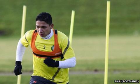 Emilio Izaguirre in training
