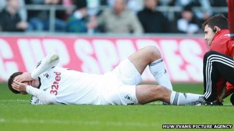 Danny Graham receives treatment