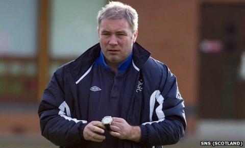 Rangers manager Ally McCoist