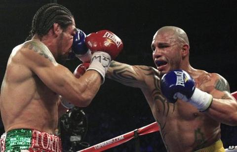 Miguel Cotto and Antonio Margarito