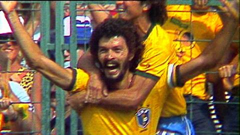 Socrates celebrates in 1982