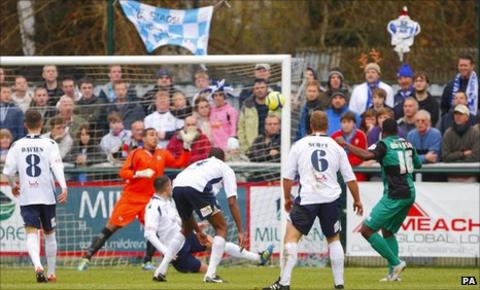 Joe Anyinsah scores Bristol Rovers' opener