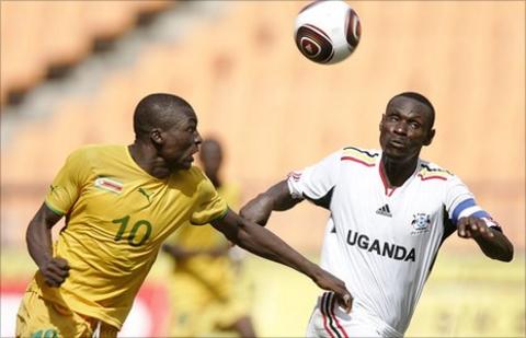 Uganda playing Zimbabwe in Cecafa