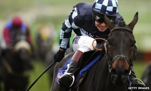 Jockey Richard Johnson on Menorah