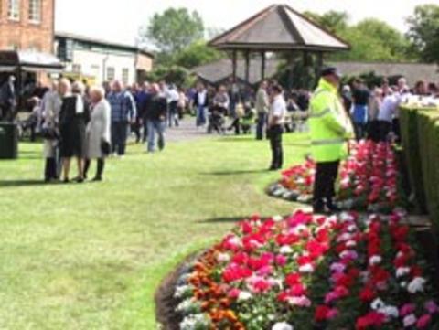Ripon racourse and flowers