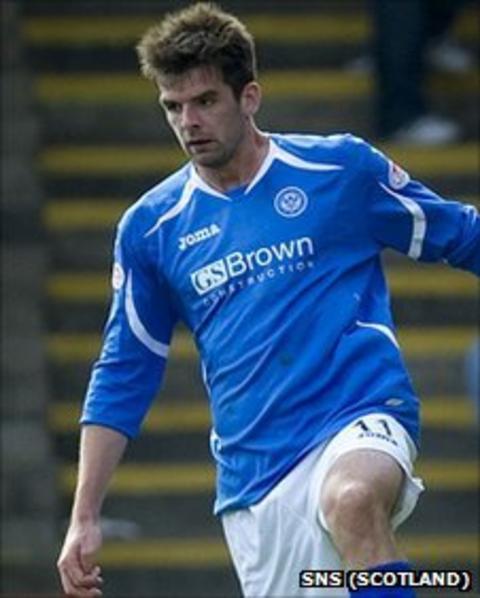St Johnstone striker Cillian Sheridan