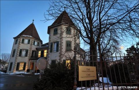 The Court of Arbitration for Sport in Lausanne